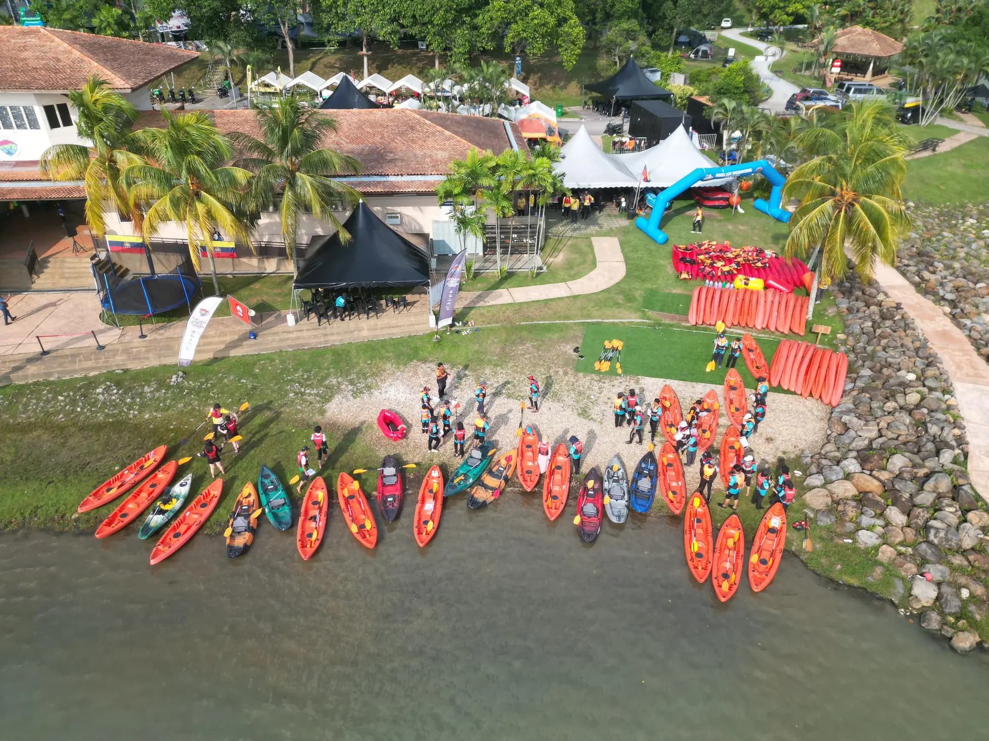 Lake Recreation Center Putrajaya from above